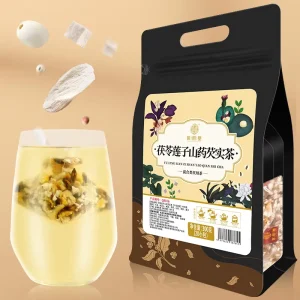 Blended Flower Tea with Barley Coix Seed Tangerine Peel Poria Chinese Yam 300g Per Bag (20 Bags)