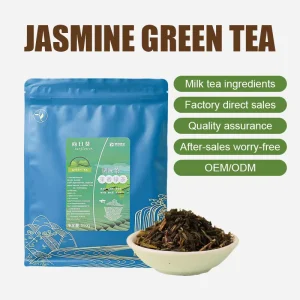 Blended Jasmine Herbal Tea Loose Leaf Flavored Steamed Bagged 0.5kg 18 Months Shelf Life