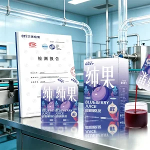 Blueberry Pure Juice NFC Fresh Fruit Freshly Squeezed Zero Additives Portable Drink 100% Factory Direct Sales OEM Supported