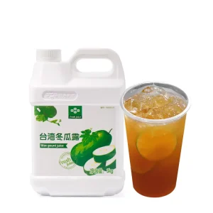 Bubble Tea Flavored Winter Melon White Gourd Juice Concentrate Natural Taste 3kg Barrel Packaging Beverage Making 45% Brix ODM