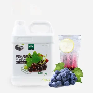 Bubble Tea Ingredients High Concentrated Flavored Blackcurrant Juice (Ribes Nigrum) In Bottle