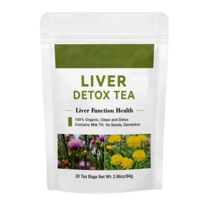 Bulk Milk Thistle Seed Detox Tea for Liver Recovery 100% Natural Herbs Flavored Herbal in Boxed Bag Packaging