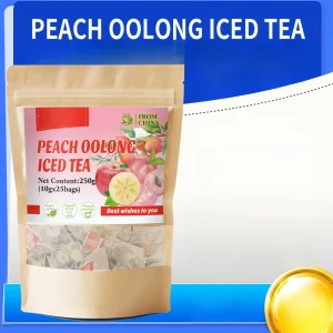 Bulk Peach Oolong Iced Tea 10gx25bags Refreshing Cold Brew Tea OEM Private Label Customizable Available