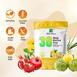 C16 Premium Botanical 30 Day Detox Tea Lemon Grass Senna Leaf Blend Slimming Tea Bags Healthy Herbal Supplements for Flat Belly