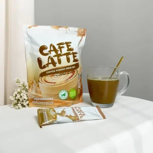 Cafe Latte Powder Health Improve Nourish Anti wrinkle Skin Brightening Glutathione and Instant Collagen Coffee for Lose Weight