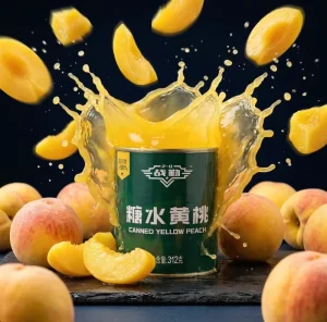 Canned Peaches in Light Syrup Fresh Harvested No Preservatives Ready to Eat for Camping Picnic & Family Meals