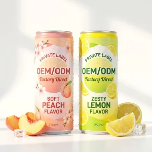 Carbonated Drink Custom Graphic Design 250ml Slim Aluminum Can Soft Soda Manufacturer
