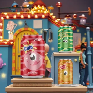 Carbonated Soda Beverage with Natural Flavor and Bubbles for Parties and Gatherings