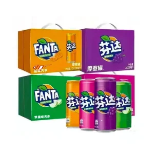 Carbonated Soda Fruit Flavor 330ml Canned Exotic Drinks Fruity Soft Drinks