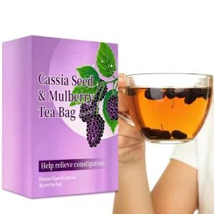 Cassia Seed Mulberry Herbal Tea Bags 3g With 350mg Total Anthraquinones Per 100g