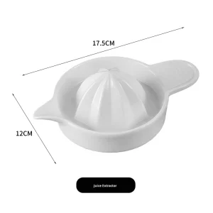 Ceramic Manual Juicer for Fruits Lemons Grapefruits Limes Aluminum Metal Sustainable Hand Wash Household Orange Juice Extractor