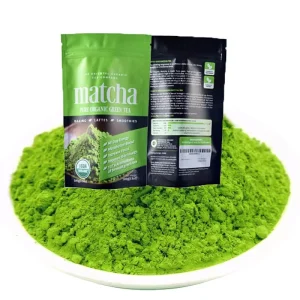Ceremonial Organic BRC Certified Slimming 100g Matcha Tea Sachets Freshly Processed Instant Green Tea Extract Powder Bulk Box