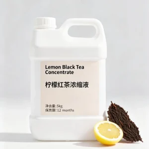 Certified Halal Natural Lemon Black Tea Concentrate Kid-Friendly Juice with Refreshing Fragrance for All Ages