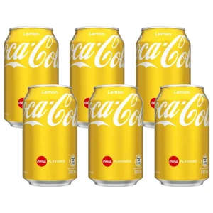 China HongKong Coca Cola Lemon Flavor Can Soft Drinks Sugar Free Zero Calories Carbonated Beverage 330ML