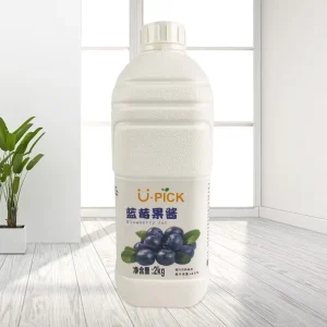 China Made 2KG Blueberry Fruit Juice Jam Puree in Box Special Fruit Flavored Syrup for Desserts and Beverages