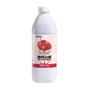 China’s High Quality of Raspberry & Hawthorn Juice Concentrate Fruit Blended Juice with 1L Bottle Package