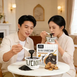 Chinese Eight Treasure Porridge Healthy Instant Breakfast Congee Walnut Black Sesame Mulberry for Adults Children Sweet Taste 24