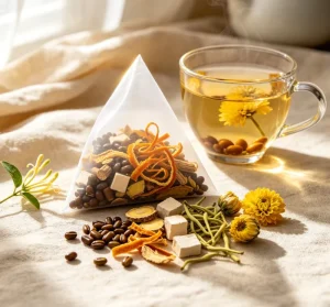 Chrysanthemum Honeysuckle Herbal Tea Cassia Seed Tangerine Peel Supports Liver Health Metabolism Natural Cooling Bulk