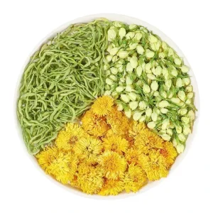 Chrysanthemum Honeysuckle Jasmine Tea Night Staying Nourishing Three Flower Tea Goddess Flower Tea Jasmine Chrysanthemum Tea