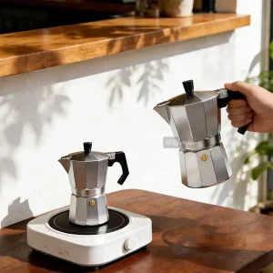 Classic Design Mocha Pot Multi-Capacity Aluminum Moka Pot Stovetop Italian Coffee Moka Pot Espresso