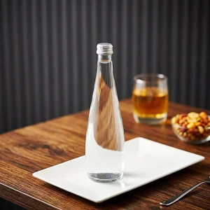 Classic Design Round 500ml Mineral Water Original Flint Juice Bottle Glass for Beverage with Cork