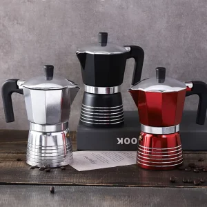 Classic Premium Single Tube Mocha Maker Italiana 1 2 3 6 9 12 Cup Aluminum Espresso Moka Pot Coffee Maker