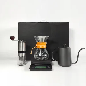 Classic Stainless Steel Coffee & Tea Kettle 350ml/600ml Capacity Hanging Ear Design Eco-Friendly Lid Scale Tray