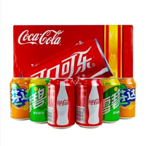 Coca Cola Canned Classic Flavor Carbonated Beverage Coca Cola 330ML Soft Drinks Cans Exotic Drinks