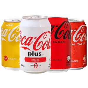 Coca Cola Carbonated Drink 330ml Canned Fruity Soft Drink Exotic Drinks