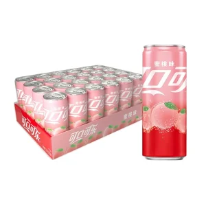 Coca Cola New Flavor Peach Flavor Coca Cola Carbonated Drink Soda 200ml