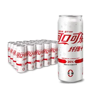 Coca Cola Soft Drinks Fiber + Sugar-free Zero Calorie Dietary Fiber Soda 330mL Carbonated Coca-Cola Drinks