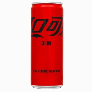 Coca Cola Zero Sugar Free Original Flavor Soda 330ml*12 Modern Cans Full Box Carbonated Drink Imported