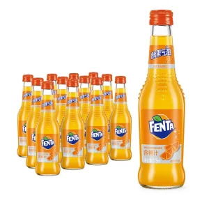 Coca Soft Drinks Glass Bottle 275ml Fantaa Carbonated Drinks Orange Flavor Sparkling Beverage