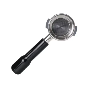 Coffee Accessory Removable Black Stainless Steel Handle 2 Ears Classic Design Bottomless Portafilter for Delonghi Espresso