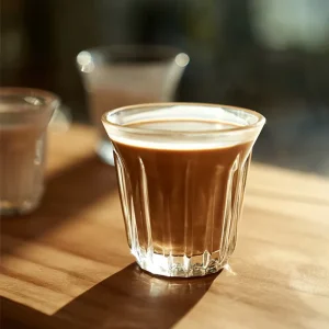 Coffee Cup with Saucer Cappuccino Latte Cup Thickened Glass Coffee & Tea Mug Sets