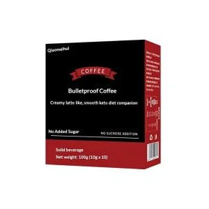 Coffee L Carnitine Bulletproof Coffee MCT Satiating Meal Replacement Black Coffee Keto Instant Coffee Powder Box