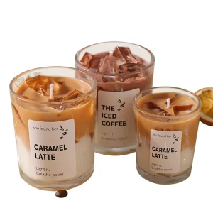Coffee Summer Matcha Cup Jelly Candle Party Home Decor Scented Candle Ambient Mood Candle