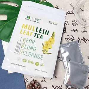 Cold Brew Hubei Mullein Leaf Tea 3g 30 Bags Vermilion Flower Wansong Hall 2 Year Shelf Life