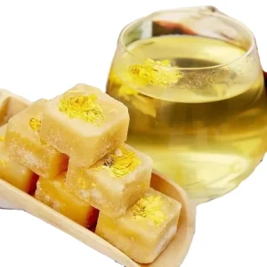 Cold Tea Chrysanthemum Flowers Honey Sugar Tea Cubes Chinese Sweet Cube Flower Tea