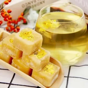 Cold Tea Chrysanthemum Flowers Honey Sugar Tea Cubes Chinese Sweet Cube Flower Tea