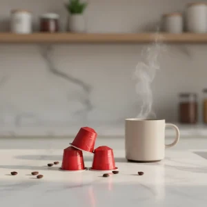 Colorful Disposable Coffee Capsules with Lid 15ml Capacity Portable Aluminum Foil Multiple Colors for Compatible