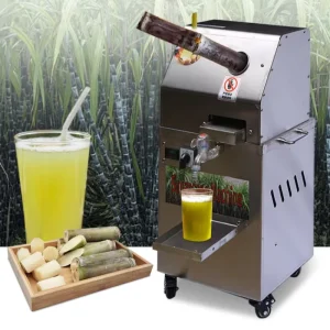 Commercial Electric Sugarcane Juicer Automatic Stainless Steel Sugar Cane Press Machine Juice Extractor for Shop