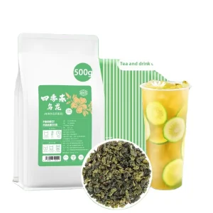Commercial Four Seasons Chun Oolong Tea Customizable Raw Material Fruit Flower Milk Slimming Beverage in Bulk Packaging
