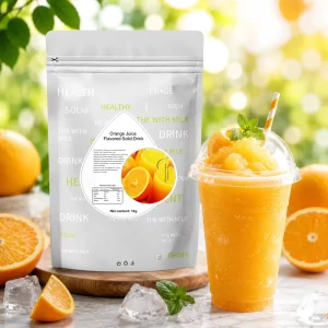 Commercial Orange Flavor Powder Bulk Instant Drink Mix Fruit Tea Beverage Ingredient Factory Supplier Export