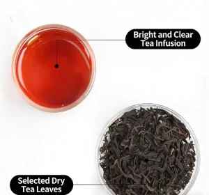 Commercially Baked Milk Tea Raw Materials Bulk Organic ISO Certified China Origin Brewed Lemon Red Tea Loose Leaf Black Tea