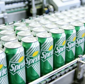 Complete Electric Aluminum Can Packaging Line High Speed Filling Seaming Shrink Wrapping Engine Motor for Carbonated Beverages