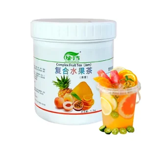Compound Fruit Tea Sauce 1.2kg Hot Drink for Autumn/Winter Room Temperature Storage