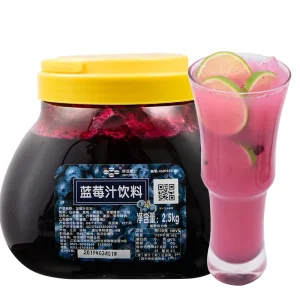 Concentrated Blueberry Jam in Bottle 2.5kg for Boba Milk Tea