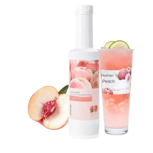 Concentrated Peach Fruit Juice Beverage Base for Bubble Tea Smoothies Cocktails Dessert Drinks