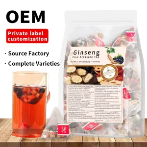 Cross border Ginseng Five Treasure Tea Six Treasure Tea Ten Treasure Tea Turmeric Cinnamon Ginger Mint Ginseng Medicinal Tea